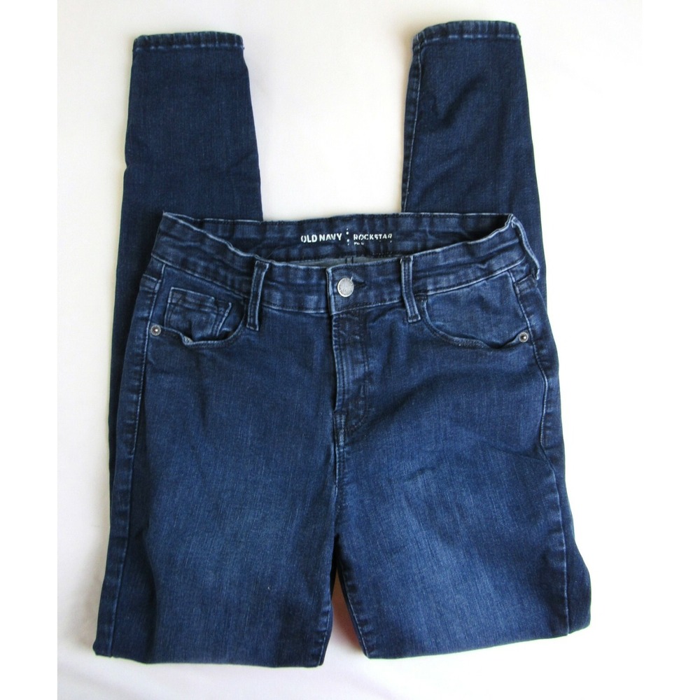 Old Navy Rock Star Skinny Jeans Dark Wash Women's Size 6